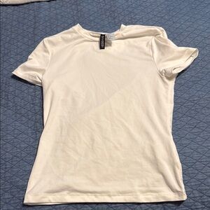 H&M Divided Soft White Short Sleeve Tee S